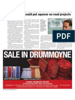 Sale in Drummoyne: Penny Pinch Could Put Squeeze On Road Projects