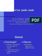 Obesitas Pada Anak: DR - Sri S.Nasar, Spa (K)