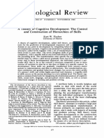 A Theory of Cognitive Development The Control and Construction of Hierarchies of Skills PDF