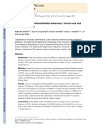 NIH Public Access: Classes of Oppositional-Defiant Behaviour: Concurrent and Predictive Validity