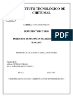 Ensayo Derechos Humanos en Materia Fiscal