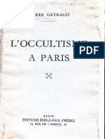 L Occultisme A Paris