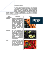 Principales Plantas Domesticadas