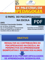 PALESTRA O Papel Do Psicopedagogo Na Escola