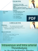 Simpo 3 Stroke II - Dr. Subandi, SP.S., FINS - Intravenous and Intraarterial Thrombolysis in Acute Ischemic Stroke