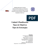 Tipos de Objetivos Tipos de Estrategias