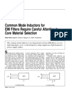 Common Mode Inductors For Emi Filters Require Careful Attenuation To Core Material Selection (1995) (Magnetics)