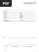 Parameter Report: Device Tag: Promass