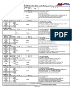 Operations Department FLIGHT OPERATIONS (International) Flight Program of 09 October 2018 - @# CFL Zag, @) &% - TUESDAY