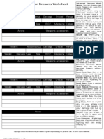 Firearms Worksheet