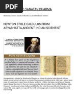 Newton Stole Calculus From Aryabhatta, Ancient Indian Scientist Hinduism and Sanatan Dharma