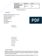 Plan de Area Matematica