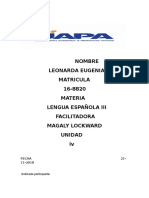 Tarea 4 de Lengua Española