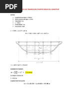 Calculo de Los Tramos Del Puente Segun Su Longitud