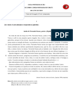 Teste de Português 12º Fernando Pessoa 2017-18 - Adaptado PLNM