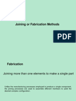 Joining or Fabrication Methods