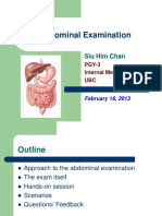 Abdominal Examination: Siu Him Chan