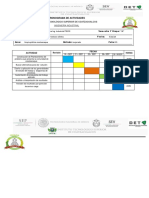 Cronograma de Actividades