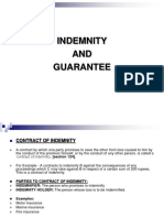 Indemnity and Guarantee PPT Law