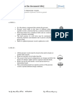 Main Components of Pressure Vessel