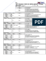 Flight Program 26 October, 2018 (SFL T (S,@) &% - Friday: Operations Department Flight Operations International