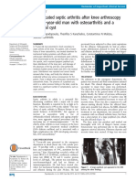 Complicated Septic Arthritis After Knee Arthroscopy in A 75-Year-Old Man With Osteoarthritis and A Popliteal Cyst