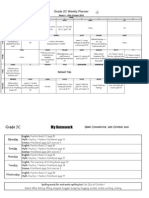 Grade 2C Weekly Planner: Comprehension P.E. Test On Consonant Blends Words Lesson 2.3 Doubles Plus 1, pp47-48