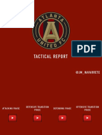 Tactical Report + Training Drills - Atlanta United - Tata Martino