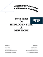 Term Paper On Hydrogen Fuel A New Hope