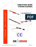 Vibrating Wire Strain Gauges: I N S T R U C T I O N