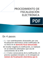 El Procedimiento de Fiscalización Electrónica