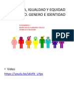 Ideologia, Igualdad y Equidad de Genero