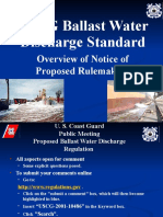 USCG Ballast Water Discharge Standard: Overview of Notice of Proposed Rulemaking