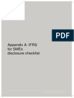 IFRS For SME 2015 Disclosure Checklist