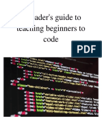 A Reader's Guide To Teaching Beginners To Code