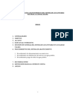 Manual de Operación y Mantenimiento Del Sistema de Abastecimiento de Agua Potable Talara