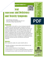 Plant Nutrient Functions and Deficiency and Toxicity Symptoms