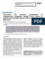 Occurrence and Antibiotic Susceptibility of Patients That Attended Federal Medical Centre Umuahia, Abia State