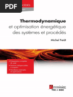 Thermodynamique Et Optimisation Energetique Chapitre11