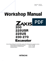 Hitachi Zaxis 225USLC Excavator Service Repair Manual PDF