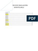 Simulación Montecarlo Ejercicios