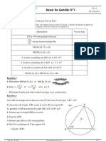 Devoir de Contrôle N°1: Exercice 1