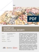 Master International Security