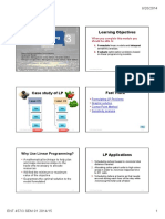 Learning Objectives: Linear Programming