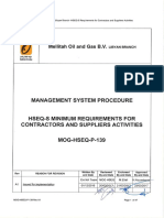 MOG-HSEQ-P-139 Rev A1 HSEQ-S Minimum Requiremnets For Contractors & Suppliers Activities