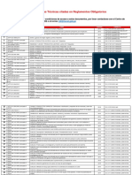 Listado de Normas Técnicas Citadas en Reglamentos Obligatorios