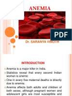 Anemia: Dr. Saranya Vinoth