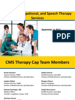 Physical, Occupational, and Speech Therapy Services: September 5, 2012