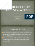 Measure of Central Tendency