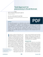 Lateral Flank Approach For Ovariohysterectomy in Small Animals